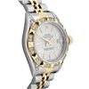 Image 3 : Rolex Ladies Sapphire Quickset 2Tone 18K Diamond Datejust With Rolex Box