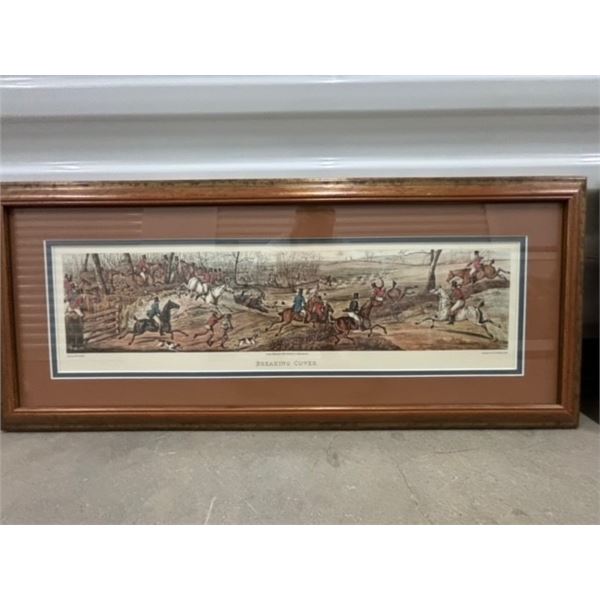 Breaking Cover litho in Currier & Ives style