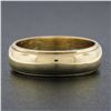 Image 5 : Tiffany & Co. 14k Gold 5.3mm Wide Domed Polished Stackable Wedding Band Ring