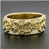 Image 2 : Schluep Handmade Solid 18k Yellow Gold 9.1mm Textured Eternity Wide Band Ring