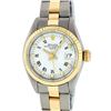Image 1 : Rolex Ladies 2 Tone White Index 26MM Oyster Band Fluted Wristwatch