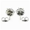 Image 2 : New 14k White Gold 0.55 ctw Round Brilliant Prong Diamond Cluster Stud Earrings