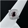 Image 3 : 1.52 ctw UNHEATED Pink Sapphire and 0.80 ctw Diamond Platinum Ring (GIA CERTIFIE