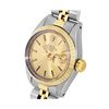 Image 3 : Rolex Ladies Two Tone Gold And Steel Champagne Index Dial Date Wristwatch With R