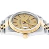 Image 8 : Rolex Mens 18K Yellow Gold And Stainless Steel Champagne Index Fluted Bezel Date