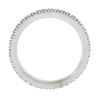 Image 8 : 14k White Gold 0.55 ctw Prong Round Diamond Thin Stack Wedding Eternity Band Rin
