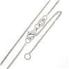 Image 7 : NEW 14k White Gold 0.41 ctw Princess Diamond Solitaire Petite Pendant Necklace