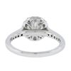 Image 3 : New 14k White Gold 1.59 ctw GIA Round Diamond w/ Halo Classic Engagement Ring