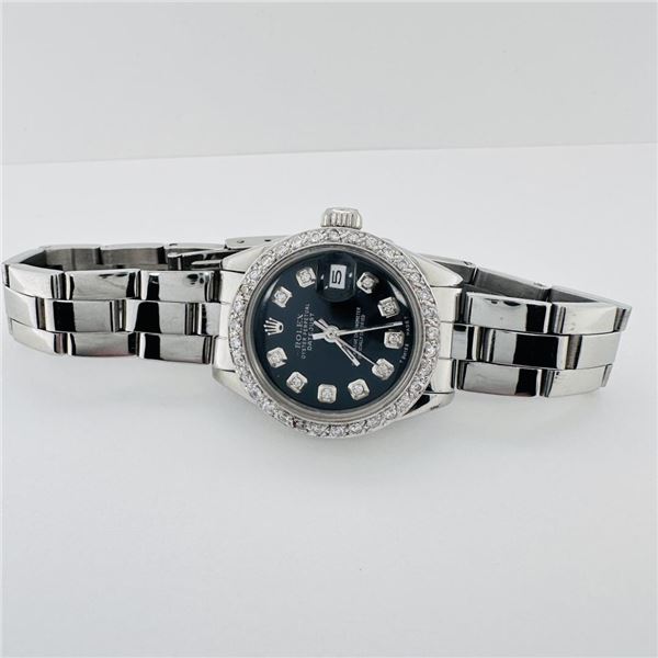 Rolex Datejust Ladies 26mm Stainless Steel w/ Custom Diamonds
