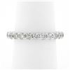 Image 4 : Classic 14k White Gold 1.60 ctw Shared Prong Set Round Diamond Eternity Band Rin