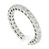 Image 9 : Classic 14k White Gold 1.60 ctw Shared Prong Set Round Diamond Eternity Band Rin