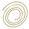 Image 3 : Vintage European 8k Yellow Gold 29.5" Interlocking Rolo Link Chain Necklace