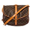 Image 1 : Louis Vuitton Brown Monogram Leather Saumur 35cm Shoulder Bag