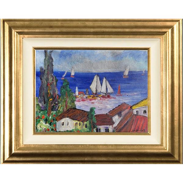 Sailing Boats in the Bay by Manor Shadian