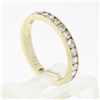 Image 9 : Classic 14k Gold 1.0 ctw 23 Channel Set Round Diamond Stackable Wedding Band Rin