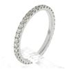 Image 1 : Solid 18k White Gold .59 ctw Round Brilliant Prong Set Diamond Eternity Band Rin