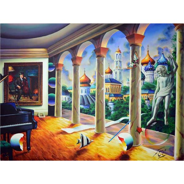 FERJO MUSIC ROOM WITH MICHELANGELO SIGNED ORIGINAL