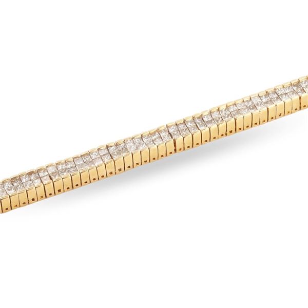 5.95 ctw Diamond 14K Yellow Gold Tennis Bracelet