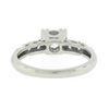 Image 7 : Vintage 14k White Gold 0.46 ctw Round Brilliant Diamond w/ Accents Engagement Ri