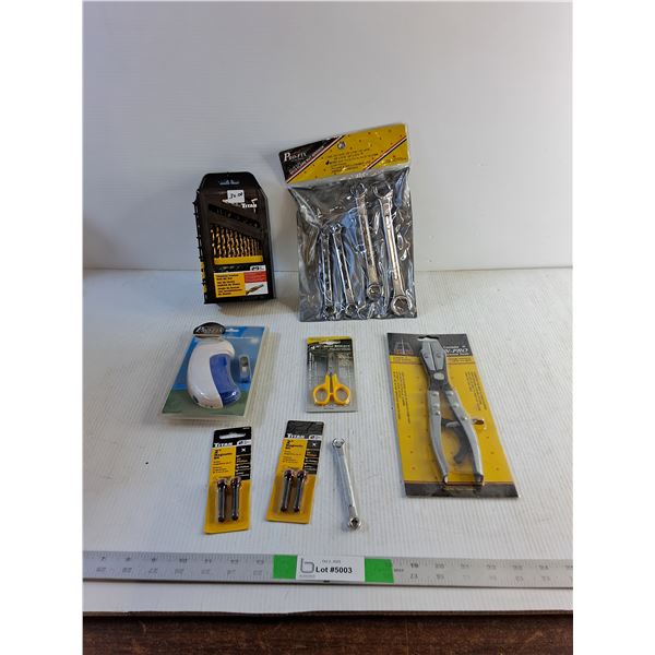 5  Nut Wrench Set, Titan Drill Bit Set, Hose Pincher,Pro-Fix Searchlight, (2) Magnetic Bits, Mini S