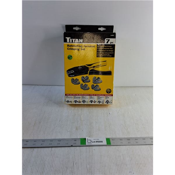 Titan Ratchet Terminal Crimping Set (7 Peice)