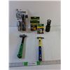 Image 1 : Magnetic Flashlight, Can-Pro Manual Sprinkler Timer & Shut off Valve, (2) Hammers
