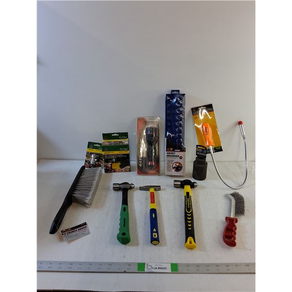 Manual Timer For Sprinkler & Shut Off Valve, Flashight, Socket Organizer, Magnetic Pick-Up Tool, (3_