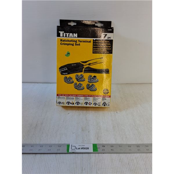 Titan 7 Piece Ratcheting Terminal Crimping Set