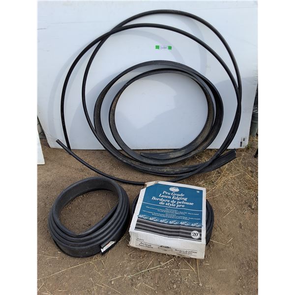 **Various Sizes of Lawn Edging & Canron 3/4" 75 PSI Pipe- Approx. 26.5 Ft, Cannot Ship