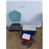 Image 1 : **Cushioned Chair & (2) Coolers Up to 20" x 11" x 14", Cannot Ship