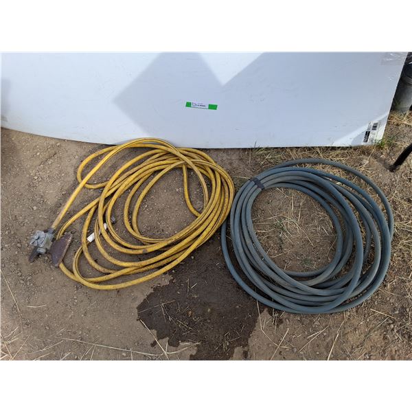 **(2) Garden Hoses & Sprinkler-Unknown Length, Cannot Ship