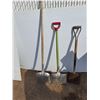 Image 2 : **(3) Wood & Metal Shovels Up to 5 Ft, Cannot Ship