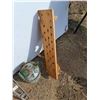Image 2 : **Wooden Wall Shelf, 4 Ft Level, Metal Watering Can, Cannot Ship