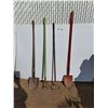 Image 1 : **(4) Gardening Tools Up to 57.5", Cannot Ship