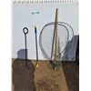 Image 1 : Fishing Net 24.5" Diameter, Water Wand, Fire Poker, Cannot Ship