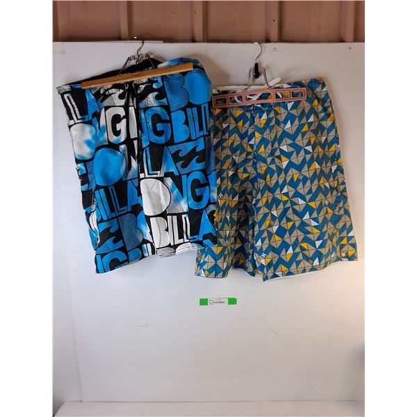 (2) Men's Shorts- DC & Billabong-34