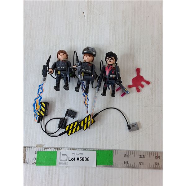 (3) Playmobil Ghostbusters Figurines