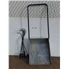 Image 1 : **Galvanized Snow Scoop 64" x 23", (6) Garden Decorations - Cannot Ship