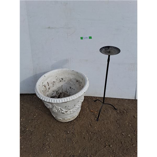 **Large Planter, 28" Candle Stand - Cannot Ship