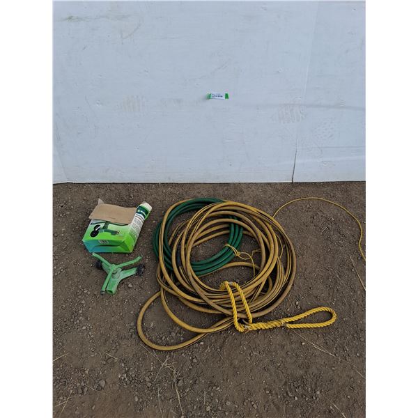 ** 20' Garden Water Hoses, Revolving Sprinkler - Cannot Ship