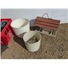 Image 3 : **Bird Feeder, Planters, Plastic Crate, Cannot Ship