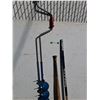 Image 2 : **Wooden Bat, Titan Wooden Stick, WeedEx Dandelion Bar, 59"  Hand Operated Auger - Cannot Ship