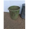 Image 2 : **(3) Metal & Plastic Garbage Bins 25" x 17", Cannot Ship