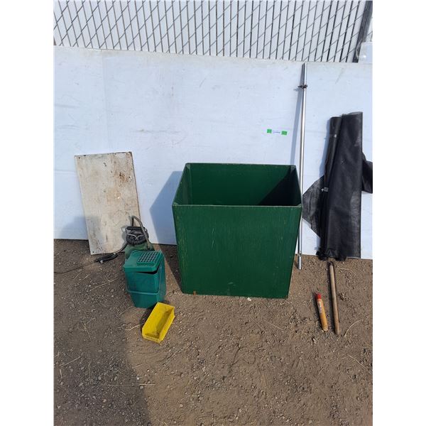 **Wooden Box, Pesticide Sprayer, Misc - Cannot Ship