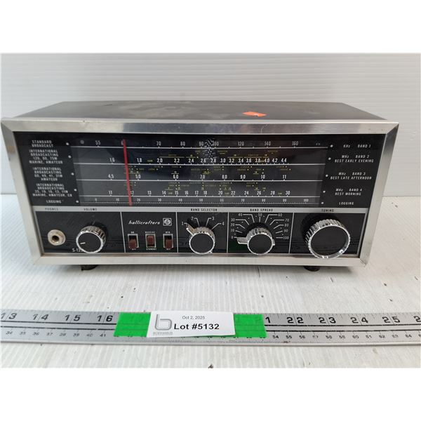 Vintage Hallicrafters International Broadcast Radio - As Is
