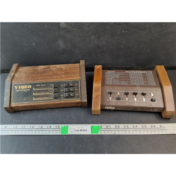 Vintage Optex and Video Control Masters - As Is