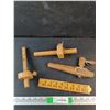 Image 1 : Vintage Stanley Marking Gauges, Folding Ruler, Wooden Barrel Tap