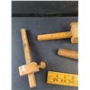 Image 2 : Vintage Stanley Marking Gauges, Folding Ruler, Wooden Barrel Tap