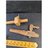 Image 3 : Vintage Stanley Marking Gauges, Folding Ruler, Wooden Barrel Tap