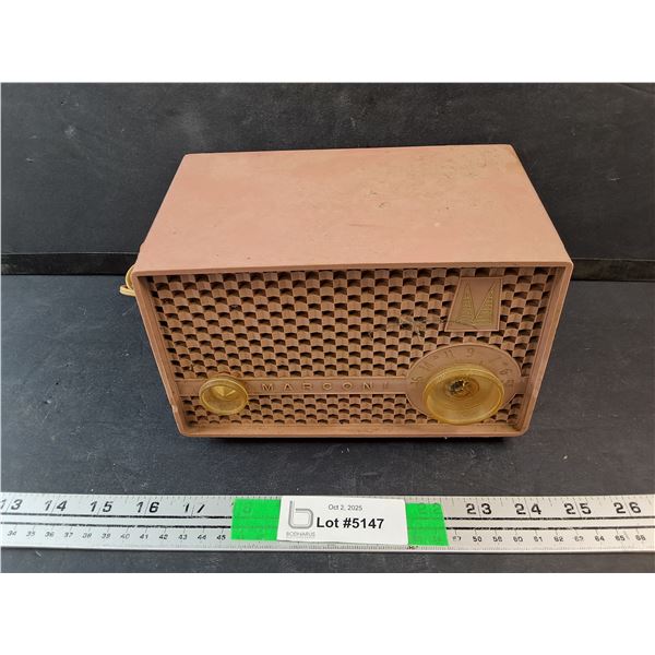 Vintage Marconi Radio - As Is